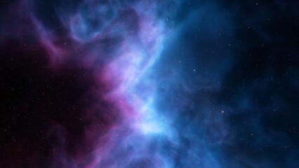 Naklejka na ściany i meble Space background with nebula and stars, nebula in deep space, abstract colorful background 3d render 