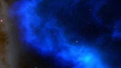 Space background with nebula and stars, nebula in deep space, abstract colorful background 3d render
