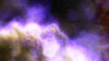 Space background with nebula and stars, nebula in deep space, abstract colorful background 3d render
