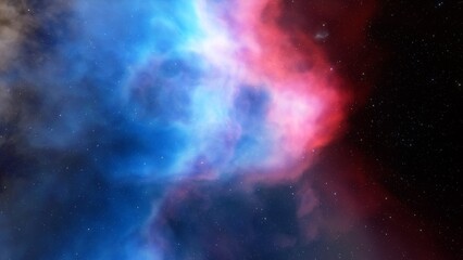 Fototapeta premium Universe filled with stars, nebula and galaxy 