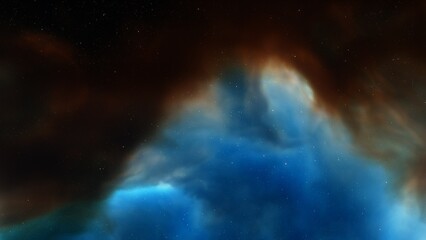 Night sky - Universe filled with stars, nebula and galaxy