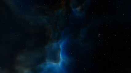 Naklejka na ściany i meble Night sky - Universe filled with stars, nebula and galaxy