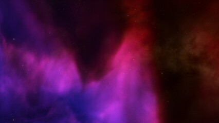 Naklejka premium Night sky - Universe filled with stars, nebula and galaxy