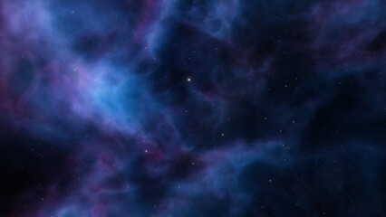 Naklejka na ściany i meble Night sky - Universe filled with stars, nebula and galaxy