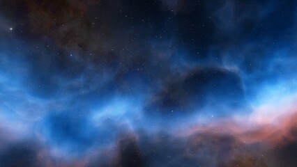 Fototapeta na wymiar Night sky - Universe filled with stars, nebula and galaxy