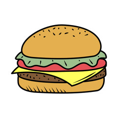 burger food minimalist