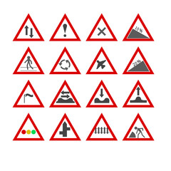 Road Signs and Symbols set