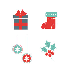 Obraz na płótnie Canvas Set of elements for Christmas design