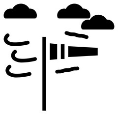 windsock glyph icon style