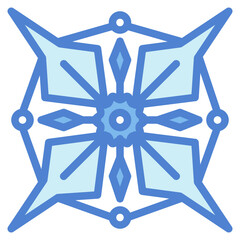 snowflake two tone icon style