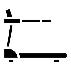 treadmill glyph icon style