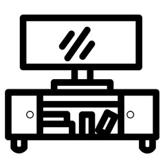 Cabinet Furniture Home Interior Television Icon