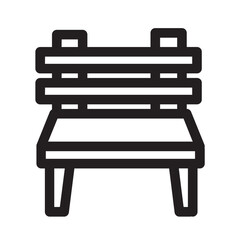 armchair bench chair furniture interior office chair stool icon