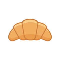 croissant icon vector design template in white background