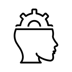 Black line icon for Skill