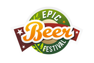 epic beer festival label sign