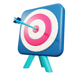 3D Arrow on the target object. Description of efforts in achieving goals