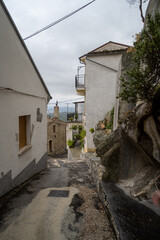 Naklejka premium pennapiedimonte town old streets in Italy travel