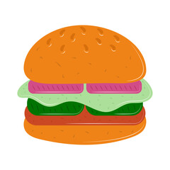 burger vegetarian food