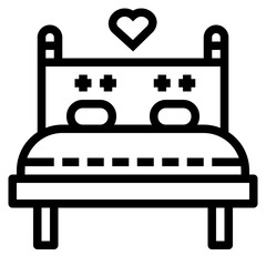 bed line icon style