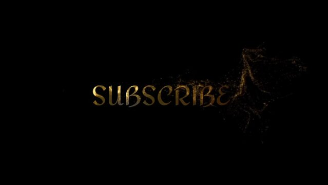 The Subscribe Button Illustration Black Background