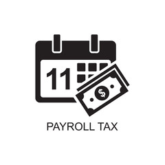 payroll tax icon , business icon - obrazy, fototapety, plakaty