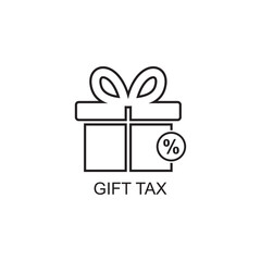 gift tax icon , business icon