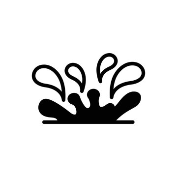 Black solid icon for squirting