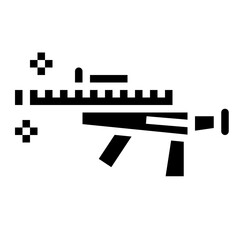 rifle glyph icon style
