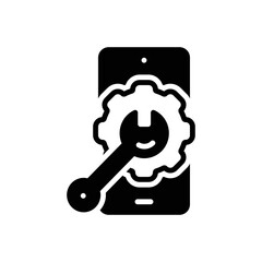 Black solid icon for modifications