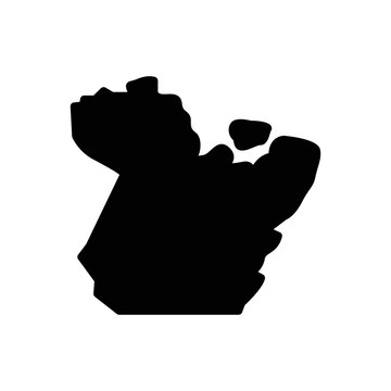 Black solid icon for para