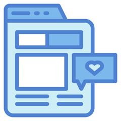 review two tone icon style