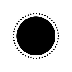 Black solid icon for circle