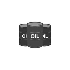 Oil barrel icon isolated on white background
