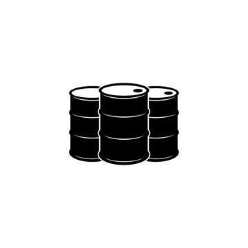 recommend clip art: Oil barrel icon isolated on white background