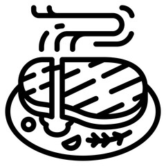 steak line icon