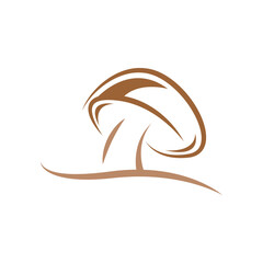 Mushroom icon logo design