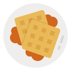 waffle flat icon