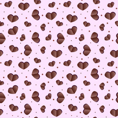 Valentine s Day is a seamless pattern with hearts. Texture for packages, cards, greetings, invitations, valentines, etc.