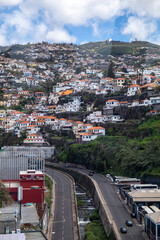 Fototapeta na wymiar Funchal capital city on Madeira island 