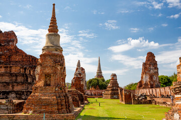 Fototapeta na wymiar Ayutthaya historical park, Thailand