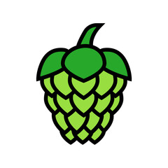hops beer production color icon vector. hops beer production sign. isolated symbol illustration