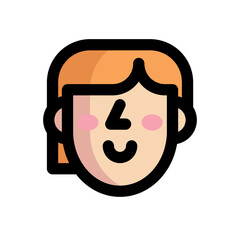 Lady female young girl cute female