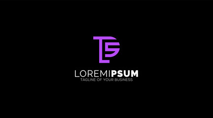 TS, ST, T, S Letters Logo design Abstract Monogram vector