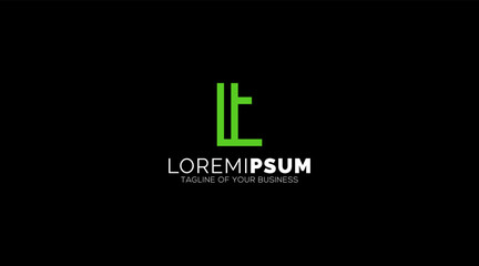 Fototapeta premium LT, TL, L, T Letters Logo design Abstract Monogram vector