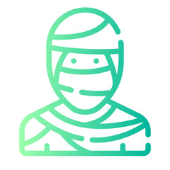 mummy gradient icon