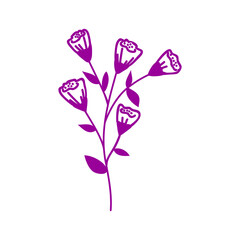 Purple flower vector