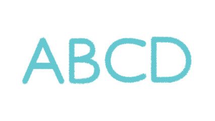 Illustration effect alphabet design