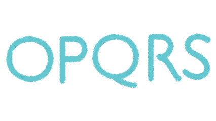 Illustration effect alphabet design