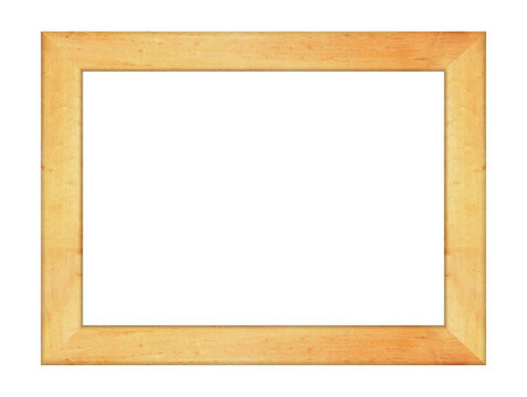wooden frame or picture frame separately on a transparent background. png